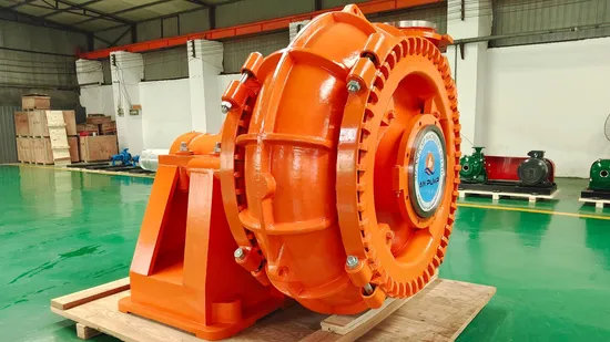 Bomba de arena de grava de dragado de río de succión horizontal centrífuga